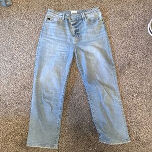 KANCAN Cross Waist Women’s Light Blue Jeans